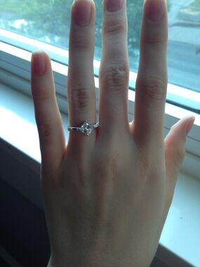 Elegant Silver Solitaire Ring with Square-Cut Clear Stone